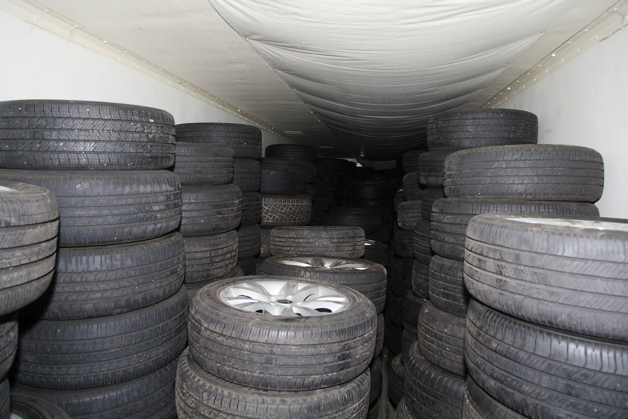 Stacks of tires